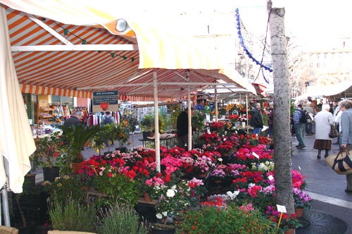 Flower Market on Cour Saleya, Nice France