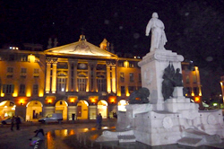 Place Garibaldi at night, Nice France
