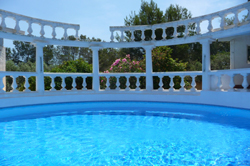 Romanesque style pool