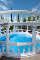 Romanesque style pool